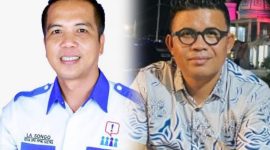 Ketua PPWI Sultra, La Songo (Kanan) dan Ketua Aktivis Senior, Karmin (Kiri).
