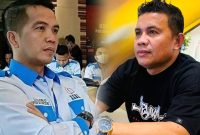 Ketua PPWI Sultra, La Songo (Kanan) dan Ketua Aktivis Senior, Karmin (Kiri).