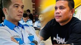 Ketua PPWI Sultra, La Songo (Kanan) dan Ketua Aktivis Senior, Karmin (Kiri).