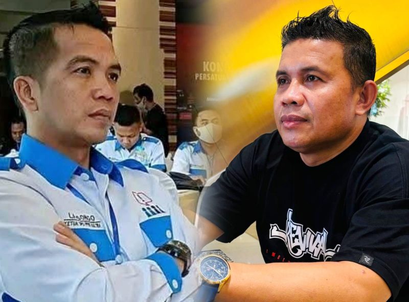 Ketua PPWI Sultra, La Songo (Kanan) dan Ketua Aktivis Senior, Karmin (Kiri).