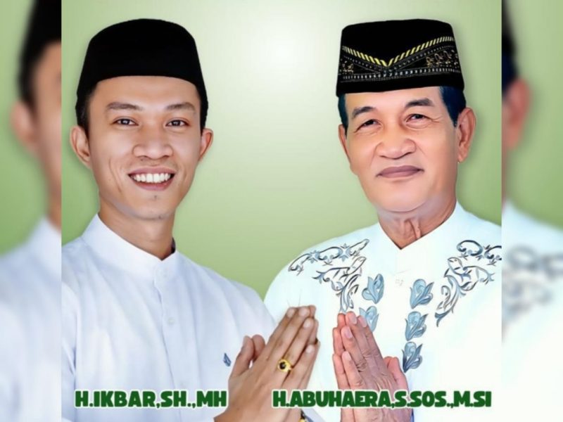 Bupati dan Wakil Bupati Konawe Utara Terpilih, H. Ikbar, S.H., M.H, dan H. Abuhaera, S.Sos., M.Si.,