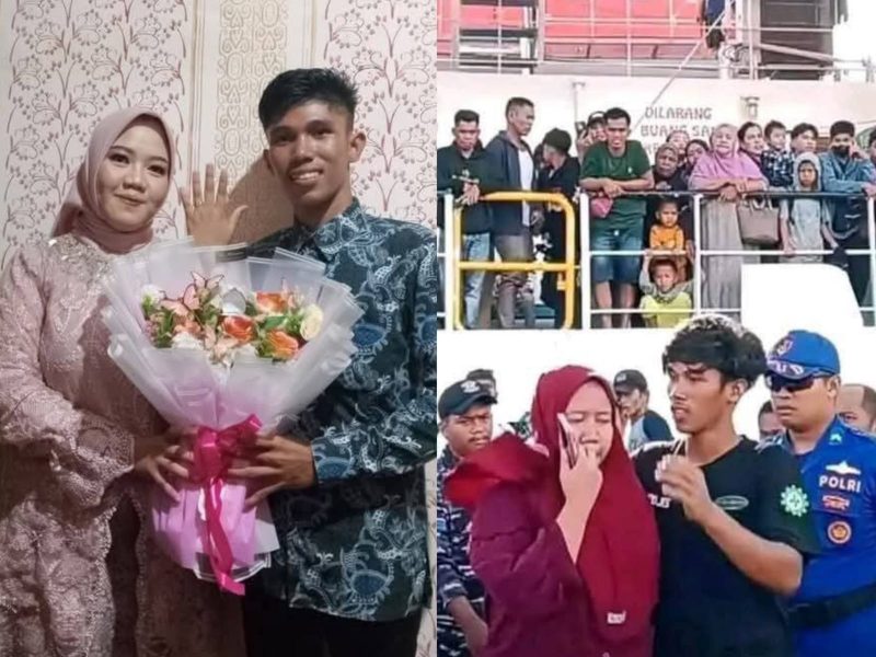Bojes dan Lia, Kisah mereka menjadi viral setelah insiden di Pelabuhan Passarang, Majene, Sabtu (08/02/2025).