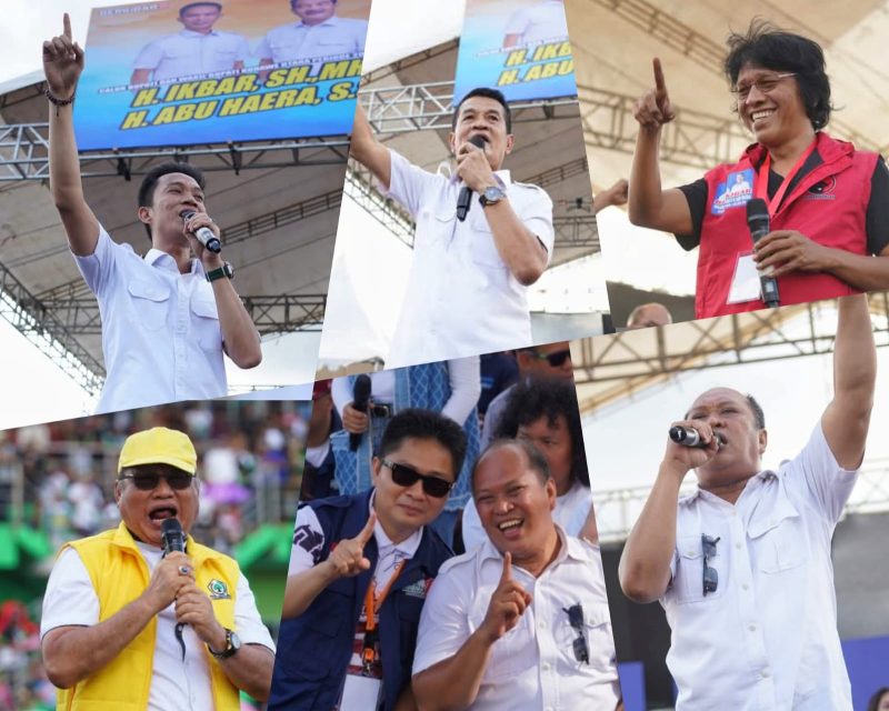 Galeri Perjuangan Tim Bersama Ikbar dan Abuhaera (BerKibar) pada Kampanye Akbar Calon Bupati dan Wakil Bupati Konawe Utara Periode 2025-2030. Foto : Anto/Isra/Putra.
