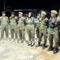Anggota Satuan Polisi Pamong Praja (Satpol PP) Kabupaten Konawe Utara (Konut) saat melakukakan pengamanan Tahun Baru 2025.