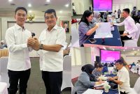 Pasangan Ikbar-Abuhaera menjalani pemeriksaan kesehatan di Rumah Sakit Pusat Angkatan Darat (RSPAD) Gatot Soebroto, Jakarta Pusat, Senin (17/02/2025). 