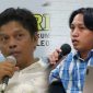 Direktur Pusat Kajian dan Advokasi Hak Asasi Manusia (PuSPAHAM) Sultra, Kisran Makati (kiri), dan Direktur Eksekutif Wahana Lingkungan Hidup Indonesia (WALHI) Sultra, Andi Rahman (kanan).