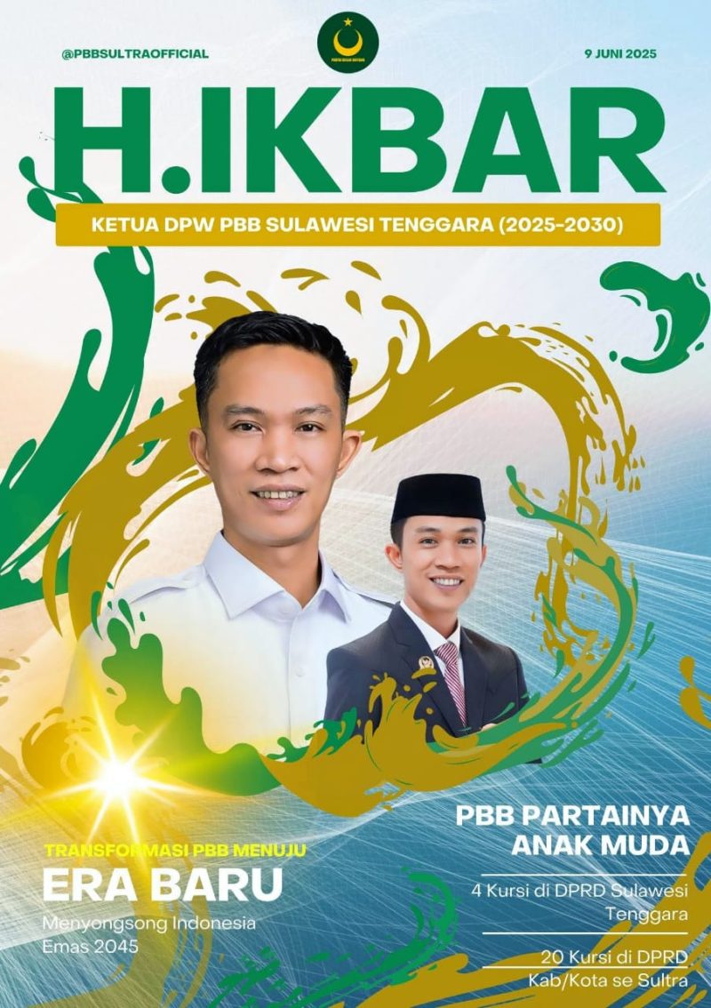 Ketua DPW PBB Sulawesi Tenggara periode 2025–2030, H. Ikbar, S.H., M.H.