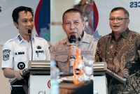 Bupati Konawe Utara, H. Ikbar, bersama Director PT SPR Sandy Hermawan, serta perwakilan dari Dinas Energi dan Sumber Daya Mineral (ESDM), Dinas Kehutanan, Dinas Lingkungan Hidup Provinsi Sulawesi Tenggara.
