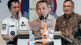 Bupati Konawe Utara, H. Ikbar, bersama Director PT SPR Sandy Hermawan, serta perwakilan dari Dinas Energi dan Sumber Daya Mineral (ESDM), Dinas Kehutanan, Dinas Lingkungan Hidup Provinsi Sulawesi Tenggara.