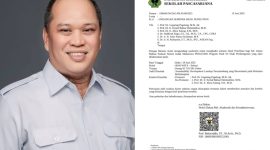 H. Ruksamin dan Undangan Seminar Hasil Penelitian program doktoral Unhas yang akan digelar pada 18 Juni 2025.