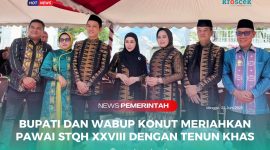 Bupati Konawe Utara, H. Ikbar, S.H., M.H., dan Wakil Bupati Abuhaera, S.Sos., M.Si., turut didampingi Ketua dan Wakil Ketua TP PKK Konut, Hj. Wisra Wastawati dan Hj. Sarlina, ikuti Pawai Ta’aruf Seleksi Tilawatil Qur’an dan Musabaqah Hadis (STQH) ke-XXVIII Tingkat Provinsi Sulawesi Tenggara, Sabtu (21/6/2024) di Kota Kendari.