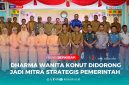H. Ikbar, S.H., M.H., dan H. Abuhaera, S.Sos., M.Si serta jajaran Forkopimda, bersama para OPD berpose bersama usai pelantikan Ketua dan Pengurus Dharma Wanita Persatuan (DWP) Kabupaten Konawe Utara periode 2025-2030, Senin 23 Juni 2025.
