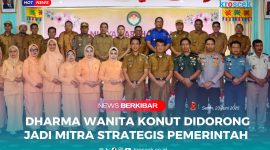 H. Ikbar, S.H., M.H., dan H. Abuhaera, S.Sos., M.Si serta jajaran Forkopimda, bersama para OPD berpose bersama usai pelantikan Ketua dan Pengurus Dharma Wanita Persatuan (DWP) Kabupaten Konawe Utara periode 2025-2030, Senin 23 Juni 2025.