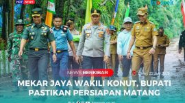 Ikbar-Abuhaera bersama Forkopimda Konut terjun langsung ke Desa Mekar Jaya memastikan kesiapan dalam mengikuti Lomba Desa Tingkat Provinsi Sulawesi Tenggara Tahun 2025, Senin (23/06/2025).