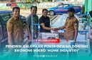 Anggota Dewan Perwakilan Rakyat Daerah (DPRD) Konawe Utara (Konut) Fraksi Partai Bulan Bintang (PBB), Fendrik, S.Kom (Kedua dari kiri kemeja biru cream) mendampingi penyaluran Mesin Jahit kepada penerima manfaat Home Industry, Selasa (24/06/2025).