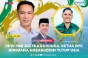 Ketua DPW PBB Sultra, H. Ikbar, S.H., M.H., (kiri). Hasanuddin, S.Pd.I, Ketua DPC PBB Kabupaten Bombana (Almarhum).
