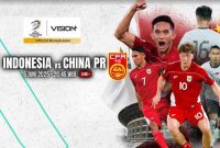 Timnas Indonesia dan China dalam lanjutan Kualifikasi Piala Dunia 2026 zona Asia dijadwalkan digelar pada Kamis, 5 Juni 2025. 
