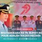 Pembina Upacara, Bupati Konawe Utara, H. Ikbar, S.H., M.H., memperingati Hari Bhayangkara ke-79 tahun 2025, di Pelataran Kantor Bupati Konut, Selasa (01/07/2025).