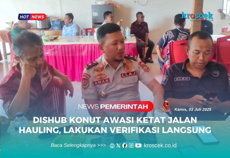Kepala Bidang Lalu Lintas Dishub Konut, Awan Priadi, S.Si., M.Si, saat konferensi pers di salah satu rumah makan di Wanggudu, Kamis (03/07/2025).