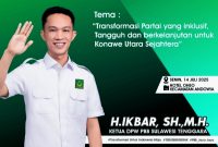 Ketua Dewan Pimpinan Wilayah (DPW) PBB Sulawesi Tenggara (Sultra), H. Ikbar, S.H., M.H.