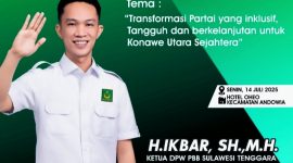 Ketua Dewan Pimpinan Wilayah (DPW) PBB Sulawesi Tenggara (Sultra), H. Ikbar, S.H., M.H.