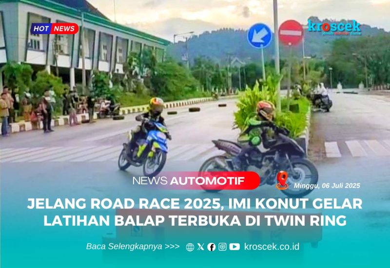 Latihan Balap dilangsungkan secara rutin dua kali sepekan di Sirkuit Jalan Raya Twin Ring Konasara, yang terletak di kompleks perkantoran Bupati Konawe Utara, Kelurahan Wanggudu, Kecamatan Asera, Minggu (06/07/2025).