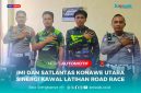IMI Konawe Utara bersama Kasat Satlantas Polres Konawe Utara, IPTU Aldiansyah As'ad, S.H., M.H., sinergi kawal latihan Road Race persiapan Open Turnamen Road Race tahun 2025 mendatang, Kamis (10/07/2025).