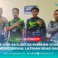 IMI Konawe Utara bersama Kasat Satlantas Polres Konawe Utara, IPTU Aldiansyah As'ad, S.H., M.H., sinergi kawal latihan Road Race persiapan Open Turnamen Road Race tahun 2025 mendatang, Kamis (10/07/2025).