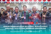 Bupati Konawe Utara, H. Ikbar, S.H., M.H., menghadiri Forum Koordinasi Pembangunan Wilayah Berbasis Penataan Ruang Pulau Sulawesi yang diselenggarakan di Gedung DPRD Provinsi Sulawesi Tengah, Kamis (10 Juni 2025).