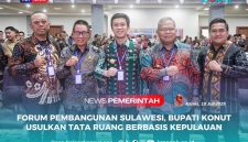 Bupati Konawe Utara, H. Ikbar, S.H., M.H., menghadiri Forum Koordinasi Pembangunan Wilayah Berbasis Penataan Ruang Pulau Sulawesi yang diselenggarakan di Gedung DPRD Provinsi Sulawesi Tengah, Kamis (10 Juni 2025).