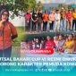 Kepala Desa Mowundo, Naniyatin, S.Pd., memberikan sambutannya, pada pembukaan Futsal Bahari Cup VI, Sabtu (12/07/2025).