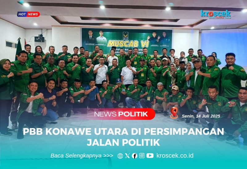 Herman Sewani Resmi Terpilih Aklamasi Sebagai Ketua DPC Partai Bulan Bintang (PBB) Konawe Utara (Konut) pada Muscab ke-VI yang bertempat di Hotel Oheo, Senin (14/07/2025).