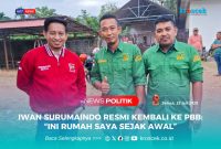 (Dari kiri ke kanan) - Hendriawan (PKB ke PBB), Iwan Surumaindo (PDIP Perjuangan ke PBB), dan Taslim (Golkar ke PBB). Foto : Istimewa.
