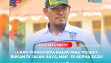 Lurah Wanggudu, Hasanuddin, S.Si., yang juga sebagai Ketua Bidang pembinaan dan pengembangan IMI Konawe Utara.