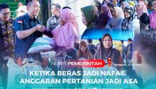 Bupati Konawe Utara, H. Ikbar, S.H., M.H., menyerahkan langsung bantuan beras kepada masyarakat penerima manfaat di Desa Larobende, Kecamatan Andowia, Kamis (2407/2025).
