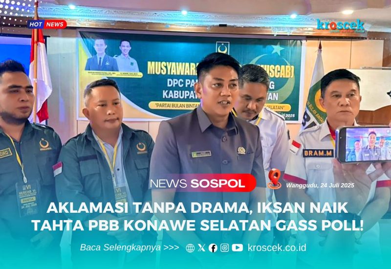 Iksan resmi terpilih aklamasi sebagai Ketua DPC pada Musyawarah Cabang (Muscab) Partai Bulan Bintang (PBB) Kabupaten Konawe Selatan (Konsel).