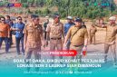 Tim Dikbud dan gabungan OPD terkait tinjau lokasi pembangunan SDN 3 Laskep di lokasi IUP PT Paramita, Senin (28/07/2025).