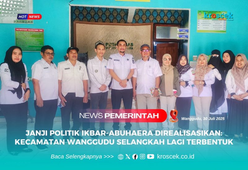 Tim Verifikasi Pemprov Sultra Sayidina Suparhadi, S.Sos dan Teti Darmawati, S.Hi, didampingi langsung ke lapangan oleh Kabag Tata Pemerintahan (Tapem) Setda Konut, Nur Adnan Ari Putra, S.IP, dan Camat Asera, Aswar Amirudin, S.H., M.H., di Puskesmas Wanggudu Raya terakreditasi Paripurna pada kualitas Pelayanan Kesehatan, Rabu (30/07/2025).