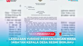 Surat Edaran Nomor 100.3.4/179/SJ tentang Perpanjangan Masa Jabatan Kepala Desa.