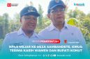 Kepala Desa Sambandete, Idrus bersama Wakil Menteri Transmigrasi Republik Indonesia, Viva Yoga Mauladi.