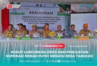 Pemkab Konawe Utara gelar Sosialisasi Pembangunan Zona Integritas Desa (ZIDES) dan penguatan Koperasi Desa Merah Putih, Senin (5/8/2025), bertempat di Desa Muara Tinobu, Kecamatan Lasolo.