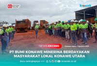 PT Bumi Konawe Minerina (BKM) serap 138 tenaga kerja lokal Konawe Utara.