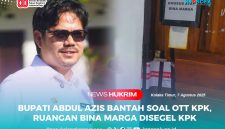 Bupati Kolaka Kolaka Timur, Abdul Azis Bantah soal OTT KPK, satu Ruangan Bina Marga Disegel KPK. 