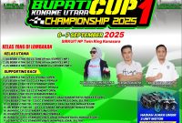 Pamflet Bupati Cup I Konawe Utara Road Race Championship 2025.