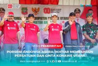 Bupati Konawe Utara, H. Ikbar, SH, MH, didampingi Wakil Bupati H. Abuhaera, S.Sos., M.Si., Wakil Ketua II DPRD Konut, Muhardin, S.Pd., Forkopimda, Sekda Konut, Dr. Safruddin, S.Pd., M.Pd., serta seluruh jajaran OPD dan pemerintah kecamatan setempat, pada Jumat, 8 Agustus 2025.
