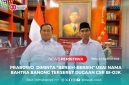 Presiden Prabowo Subianto bersama Anggota DPR RI Dapil Sultra, Bahtra Banong yang juga sebagai kader Partai Gerindra. Foto: Istimewa Watermark LenteraSultra.com.