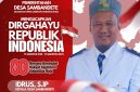 Kepala Desa Sambandete, Idrus, S.Ip., memperingati Dirgahayu ke-80 Republik Indonesia.