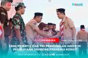 Bupati Konawe Utara, H. Ikbar berjabat tangan bersama Ketua DPRD Konawe Utara, Herman Sewani, usai membuka Jambore Kwartir Cabang Pramuka Konawe Utara 2025, di pelataran Kantor Dinas Perhubungan Konawe Utara, Kamis (14/08/2025).
