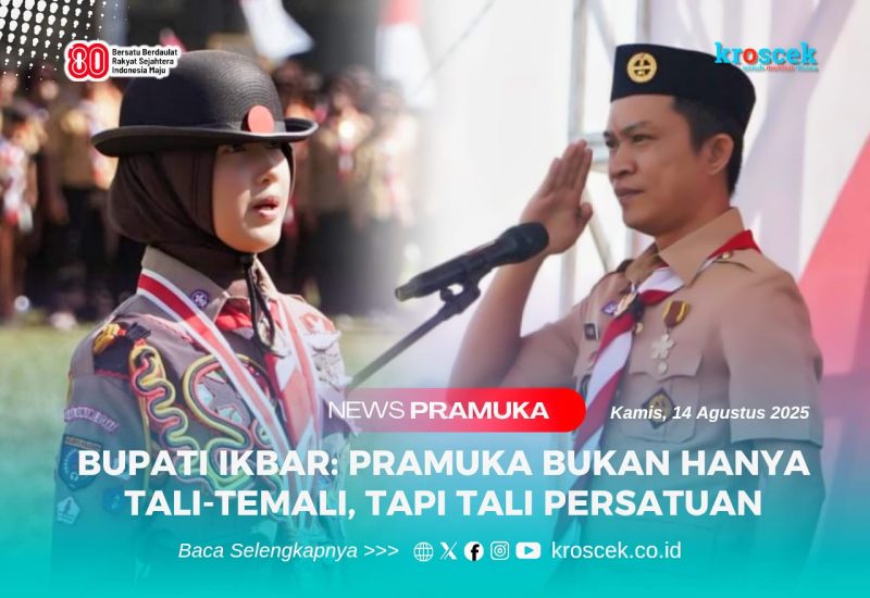 Bupati Konawe Utara (Konut), H. Ikbar, S.H., M.H., berdiri tegak di podium, suaranya lantang tapi tetap ramah saat memberikan komando pada Jambore Pramuka Konut di pelataran Kantor Dinas Perhubungan Konawe Utara, Kamis (14/08/2025).
