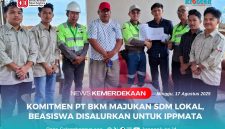 PT Bumi Konawe Minerina (BKM) menyalurkan bantuan beasiswa pendidikan melalui program Pengembangan dan Pemberdayaan Masyarakat (PPM) kepada pelajar dan mahasiswa yang tergabung dalam Ikatan Pemuda Pelajar Mahasiswa Tapunggaya dan Tapuemea (IPPMATA).